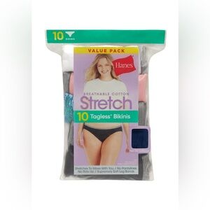 Women’s Hanes Tagless Stretch Bikinis - Assorted Colors